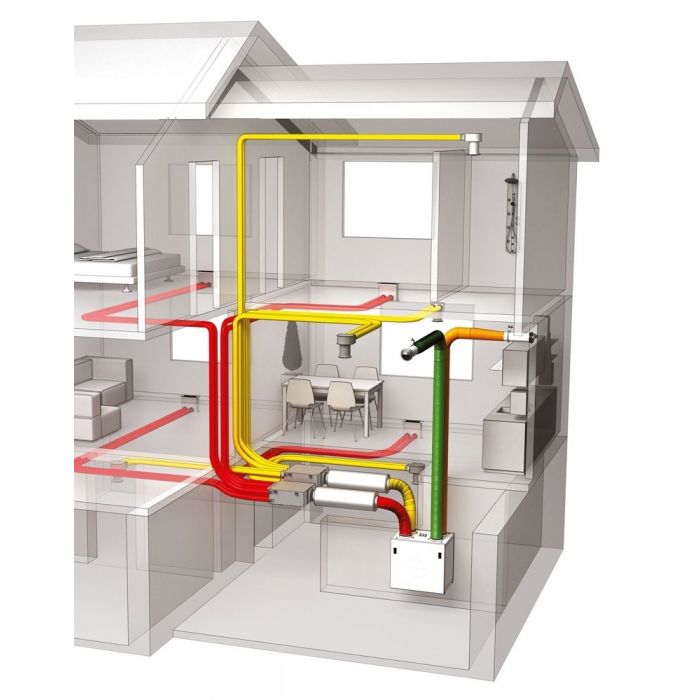 Blauberg EC-SB-550-HK6 Komfort 6-Bed House, Complete Vertical MVHR Heat Recovery Ventilation Kit - westbasedirect.com