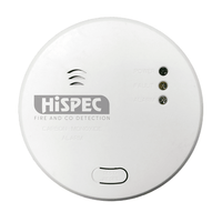 HiSPEC HSSA/CO/FF Mains Power INTERCONNECTABLE Fast Fix Carbon Monoxide Detector + 9v Backup Battery