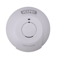 HiSPEC HSSA/PE/FF10 Mains Power INTERCONNECTABLE Fast Fix Smoke Detector + 10yr Rech Battery Backup