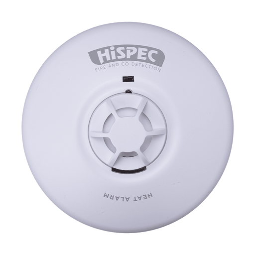 HiSPEC Mains Power INTERCONNECTABLE Heat Detector + 9v Backup Battery - westbasedirect.com
