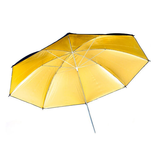 Phot-R 43"/109cm Black/Gold Studio Umbrella - westbasedirect.com