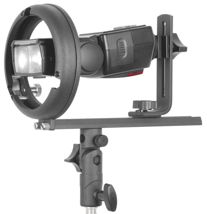 Phot-R 'T' Bowens S-Type Flash Bracket for Canon & Nikon - westbasedirect.com