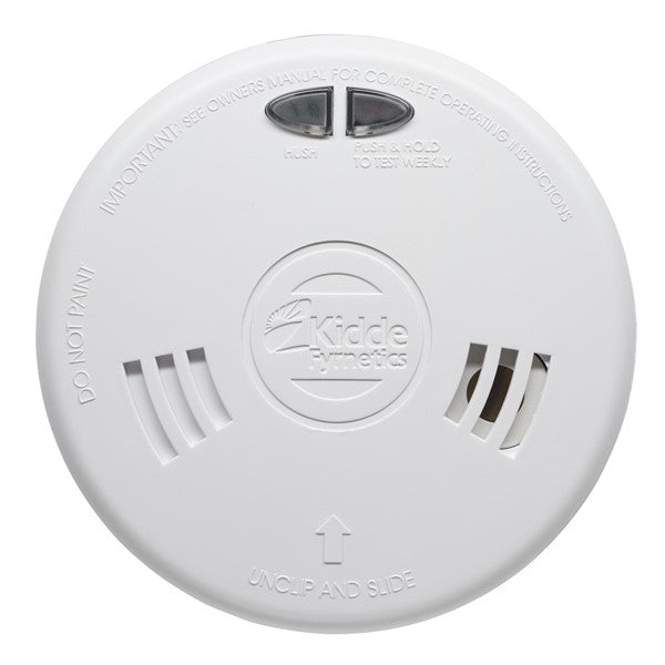 Kidde 2SFWR Slick Mains Optical Smoke Alarm with Sealed-In Rechargeable Battery Back-Up - westbasedirect.com