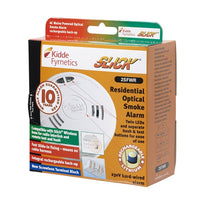 Kidde 2SFWR Slick Mains Optical Smoke Alarm with Sealed-In Rechargeable Battery Back-Up
