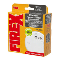 Kidde KF20LL Firex Mains Powered Optical Smoke Alarm with Long-Life Lithium Battery Back-Up