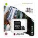 Kingston 32GB micSDHC Canvas Select Plus 100R A1 C10 Card + ADP - westbasedirect.com