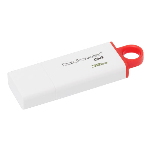 Kingston 32GB USB 3.0 DataTraveler I G4 (White + Red) - westbasedirect.com