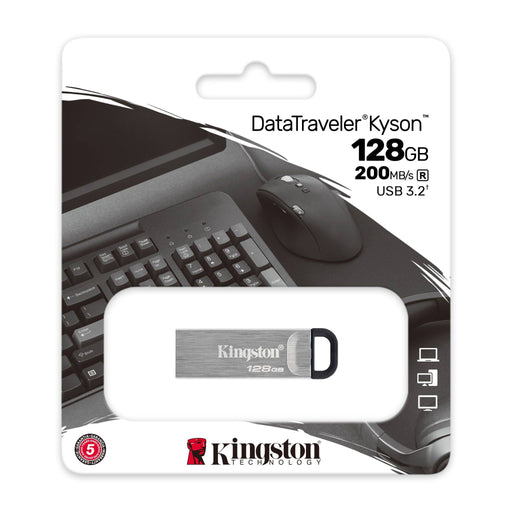 Kingston 128GB USB3.2 Gen 1 DataTraveler Kyson - westbasedirect.com