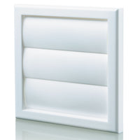 Blauberg DECOR 185X185/150G WHITE Plastic Vented Back Draught Air Gravity Shutter Ventilation Grille 6