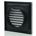 Blauberg BB-CHK-125-3-VSBL Cooker Hood Fixed Blade Grille Wall Vent Duct Kit Fan Extractor 5" 125mm Black - westbasedirect.com
