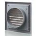 Blauberg BB-CHK-125-3-VSGR Cooker Hood Fixed Blade Grille Wall Vent Duct Kit Fan Extractor 5" 125mm Grey - westbasedirect.com