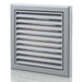 Blauberg BB-CHK-100-3-VSGR Cooker Hood Fixed Blade Grille Wall Vent Duct Kit Fan Extractor 4" 100mm Grey - westbasedirect.com