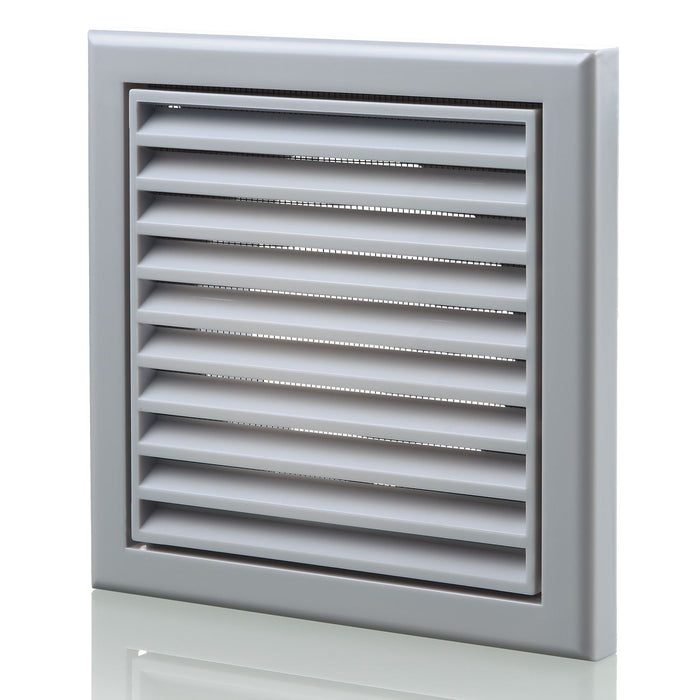 Blauberg BB-CHK-150-3-VSGR Cooker Hood Fixed Blade Grille Wall Vent Duct Kit Fan Extractor 6" 150mm Grey - westbasedirect.com