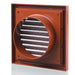 Blauberg DECOR 185X185/150S TERRACOTTA Plastic Vented Fixed Blade Air Ventilation Louvred Grille 6" 150mm - westbasedirect.com
