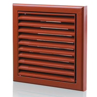 Blauberg DECOR 185X185/150S TERRACOTTA Plastic Vented Fixed Blade Air Ventilation Louvred Grille 6