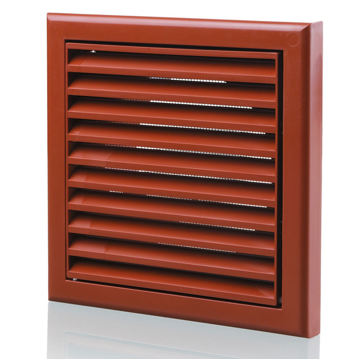 Blauberg BB-CHK-125-3-VSTE Cooker Hood Fixed Blade Grille Wall Vent Duct Kit Fan Extractor 5" 125mm Terracotta - westbasedirect.com