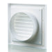 Blauberg BB-CHK-150-3-VSWH Cooker Hood Fixed Blade Grille Wall Vent Duct Kit Fan Extractor 6" 150mm White - westbasedirect.com