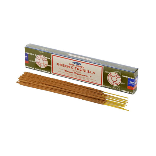 Satya Green Citronella 15g | 1 Pack (12 Sticks) - westbasedirect.com