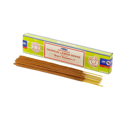 Satya Tropical Lemon Grass 15g | 1 Pack (12 Sticks) - westbasedirect.com