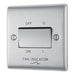 BG NBS15 Nexus Metal Fan Isolator Switch TP 10A - Brushed Steel - westbasedirect.com