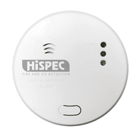 HiSPEC HSSA/CO/FF10 Mains Power INTERCONNECTABLE Fast Fix Carbon Monoxide Detector + 10yr Rech Battery Backup