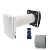 Blauberg VENTO-MAXI-AIR-GRY Vento Maxi-Air Decentralised Single Room Heat Recovery Unit - WiFi - Grey Cowl