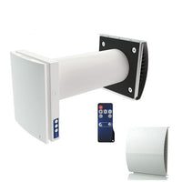 Blauberg VENTO-MIDI-AIR-WHI Vento Midi-Air Decentralised Single Room Heat Recovery Unit - WiFi - White Cowl